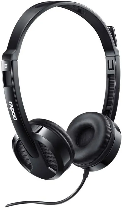 RAPOO H120 WIRED STEREO HEADSET - BLACK