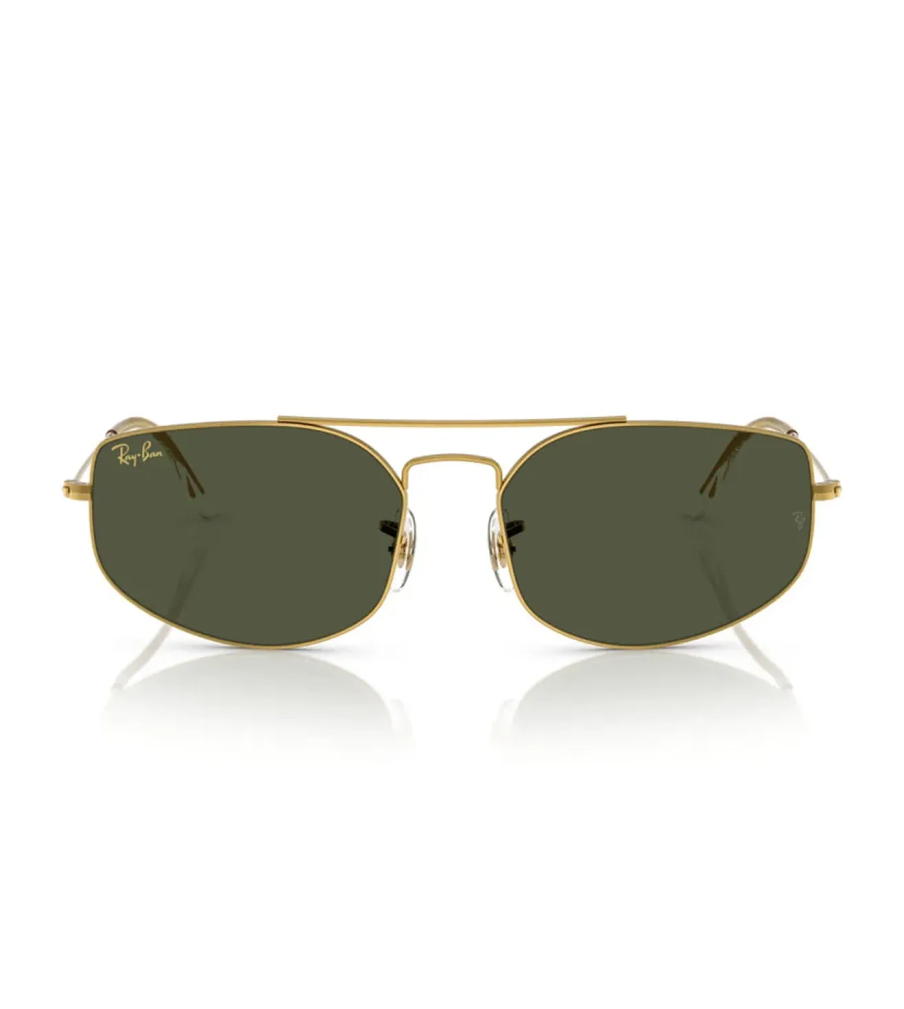 Ray Ban Unisex Green Aviator Sunglasses