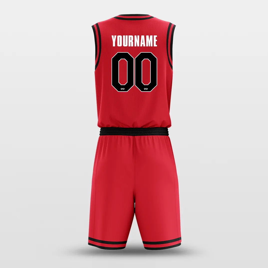 Red Black - Custom Basketball Jersey Design for Team