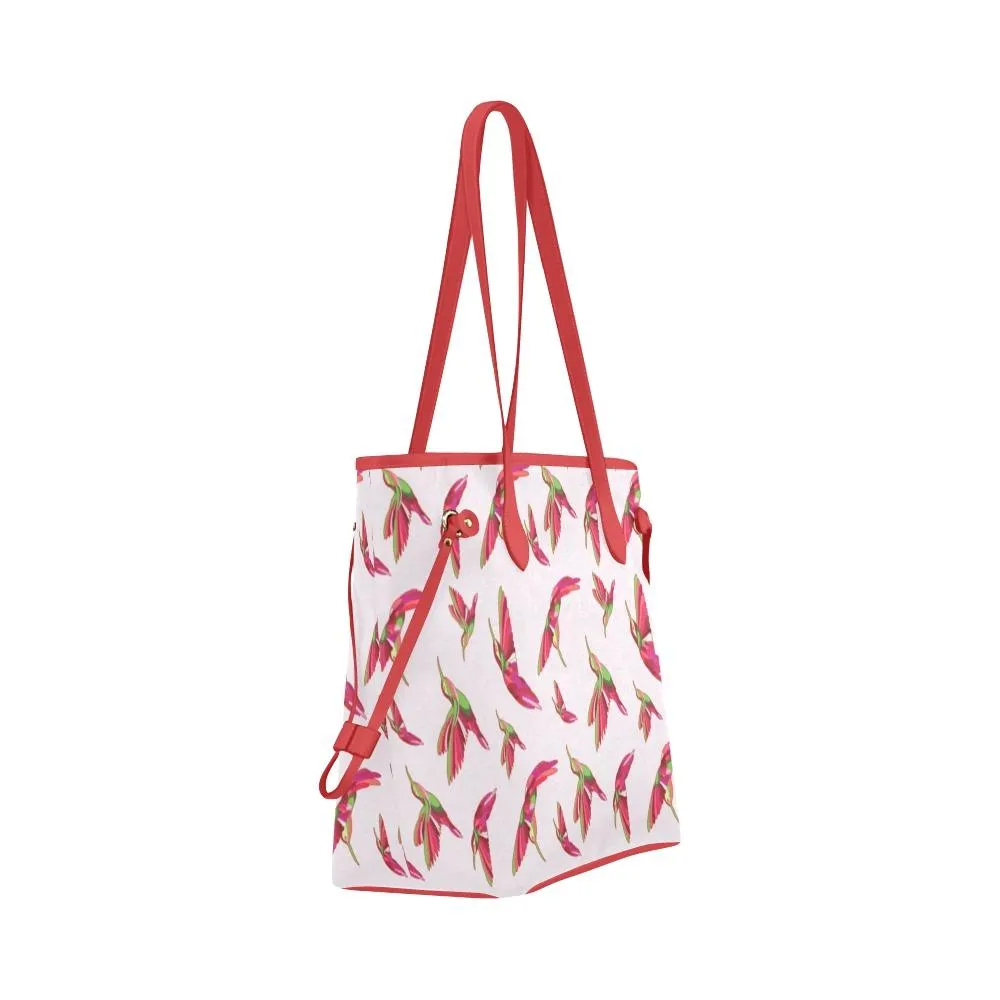 Red Swift Colourful Clover Canvas Tote Bag