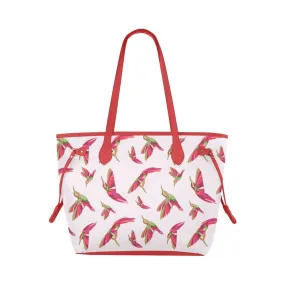 Red Swift Colourful Clover Canvas Tote Bag