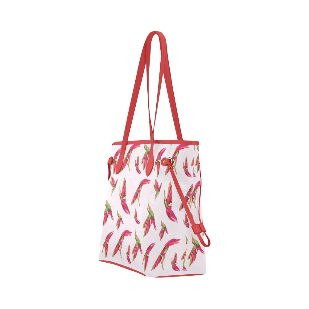 Red Swift Colourful Clover Canvas Tote Bag