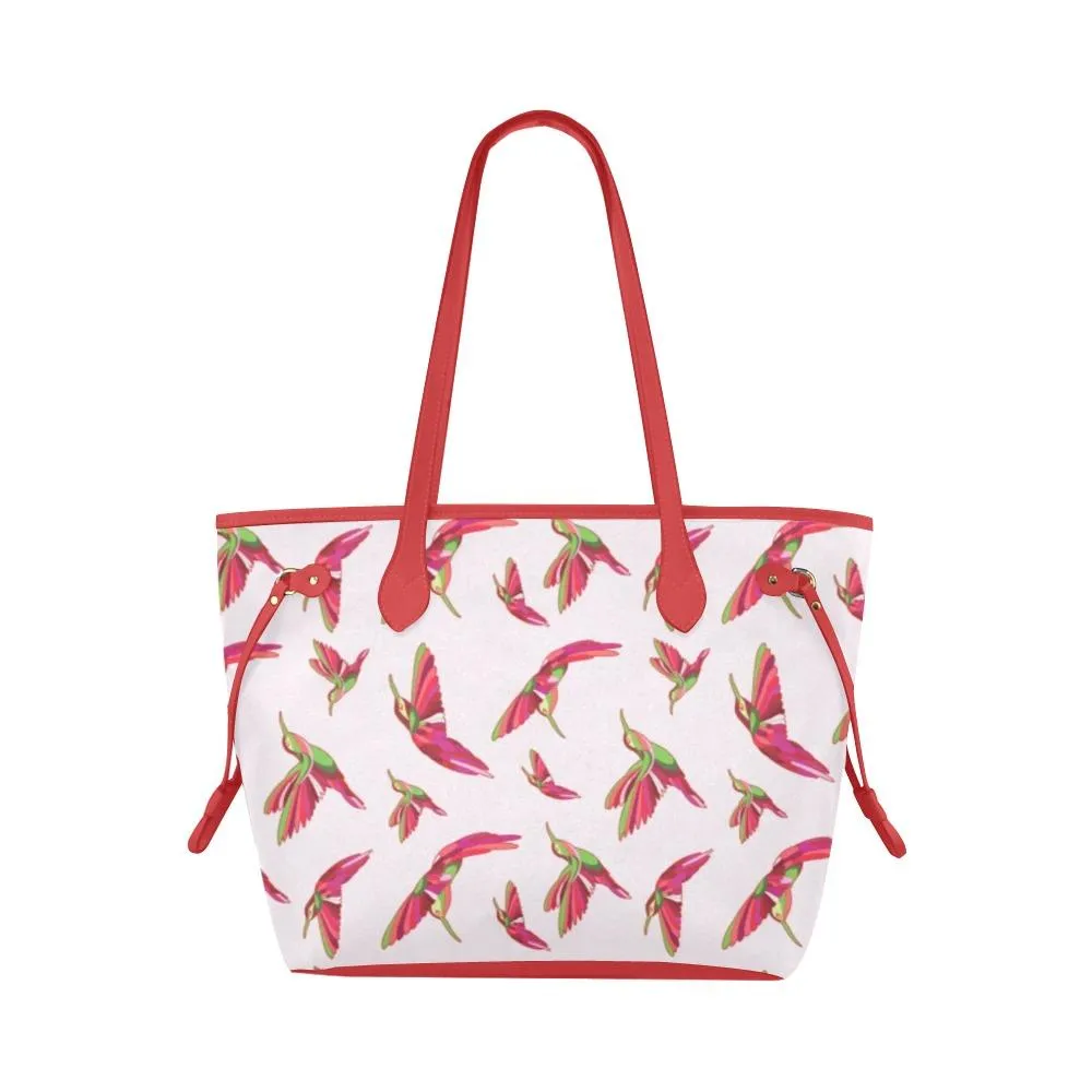 Red Swift Colourful Clover Canvas Tote Bag