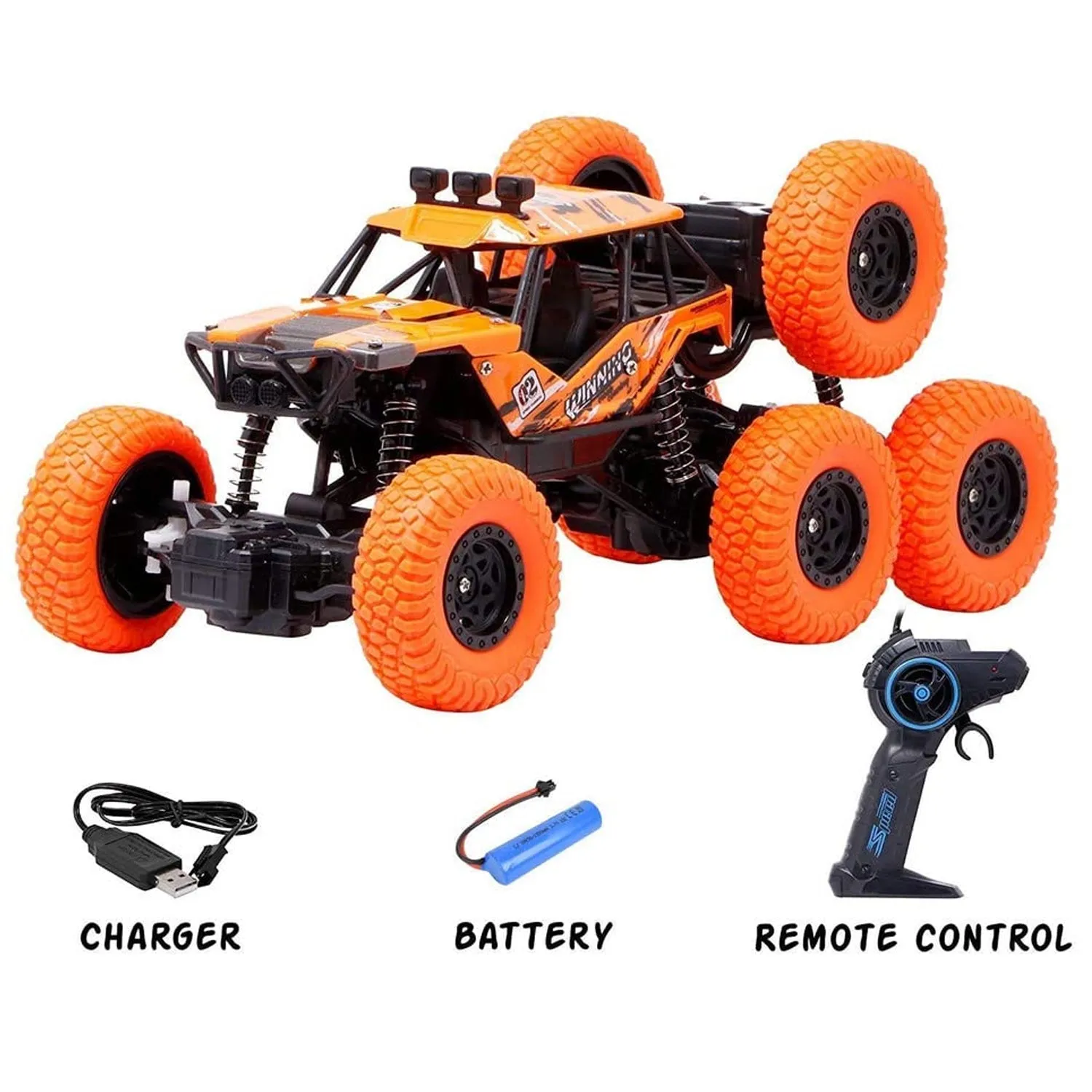 Rock Climber Car, 8 Wheels Climbing Car (1 Pc / Remote Battery Not Included)