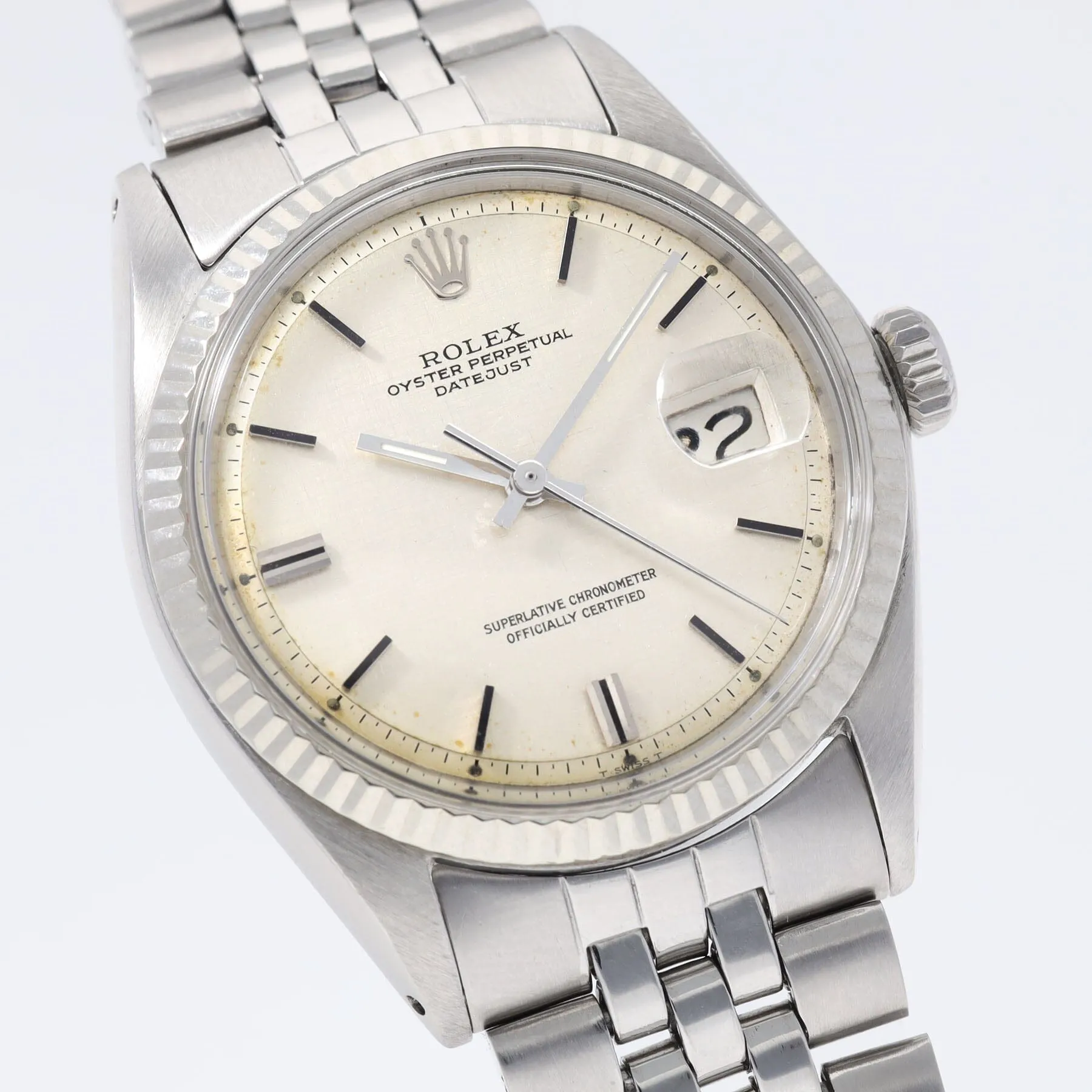 Rolex Datejust 1601 Steel Linen Dial