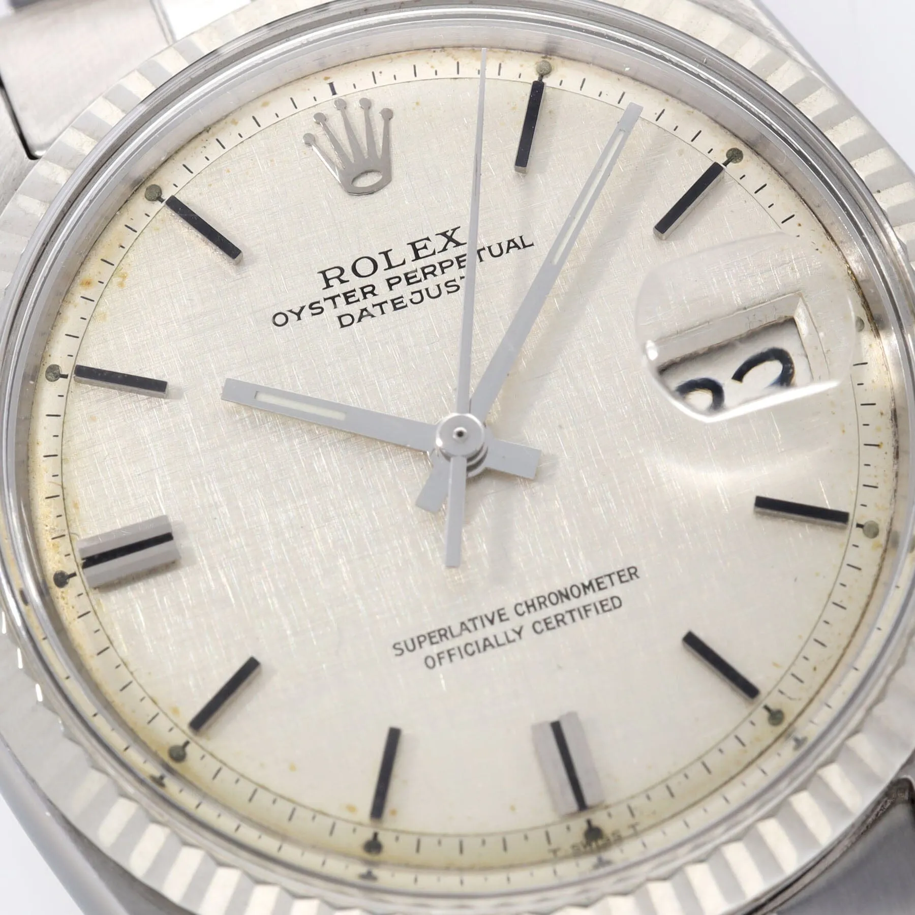 Rolex Datejust 1601 Steel Linen Dial