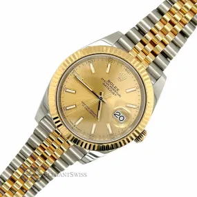 Rolex Datejust 41 126333 Champagne Dial Steel/Yellow Gold Jubilee Box Papers TFJ-142508565