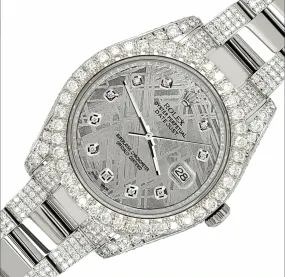 Rolex Datejust II 41mm 10.3CT Diamond Bezel/Case/Bracelet/Meteorite TFJ-142508700