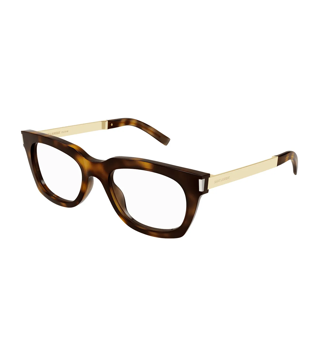 Saint Laurent Unisex Havana Rectangular Optical Frame