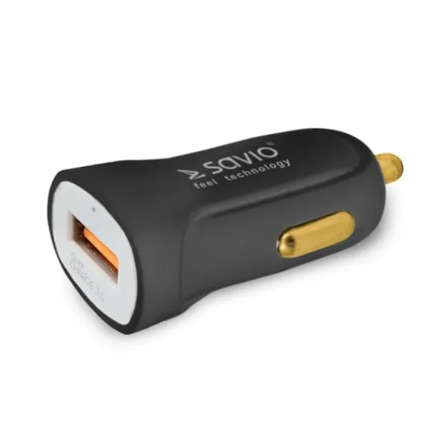 Savio Car Quick Charge Charger Savio Sa-05/B 3.0A, 1Xusb