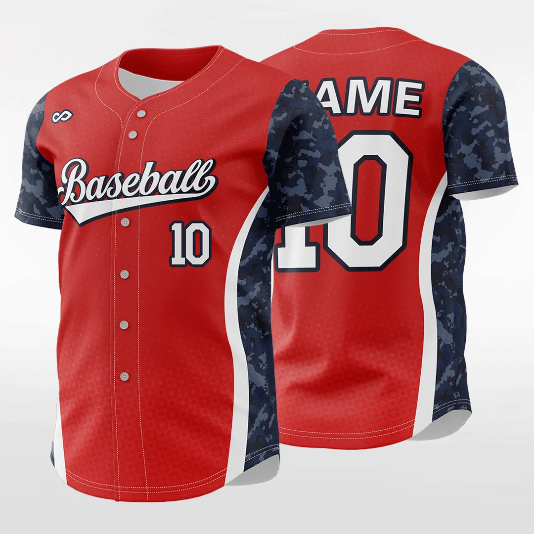 Savior - Customized Men's Sublimated Button Down Baseball Jersey