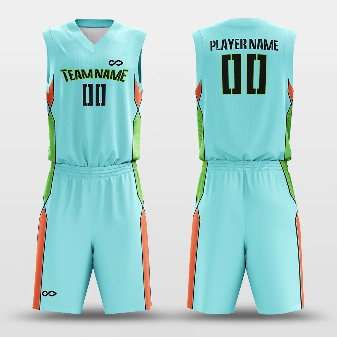 Sea Salt - Customized Sublimated Basketball Set