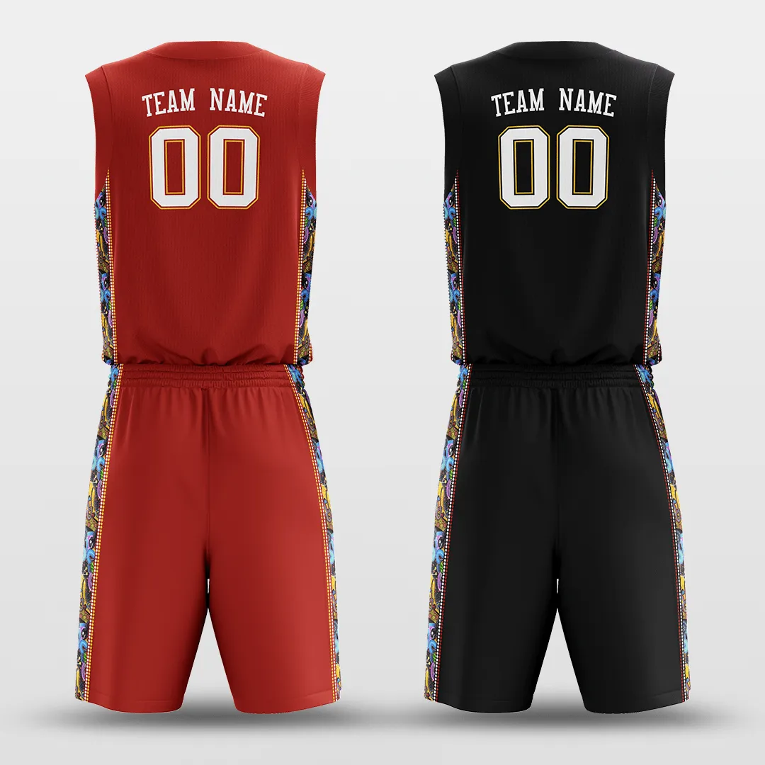 Secret - Customized Reversible Sublimated Basketball Set