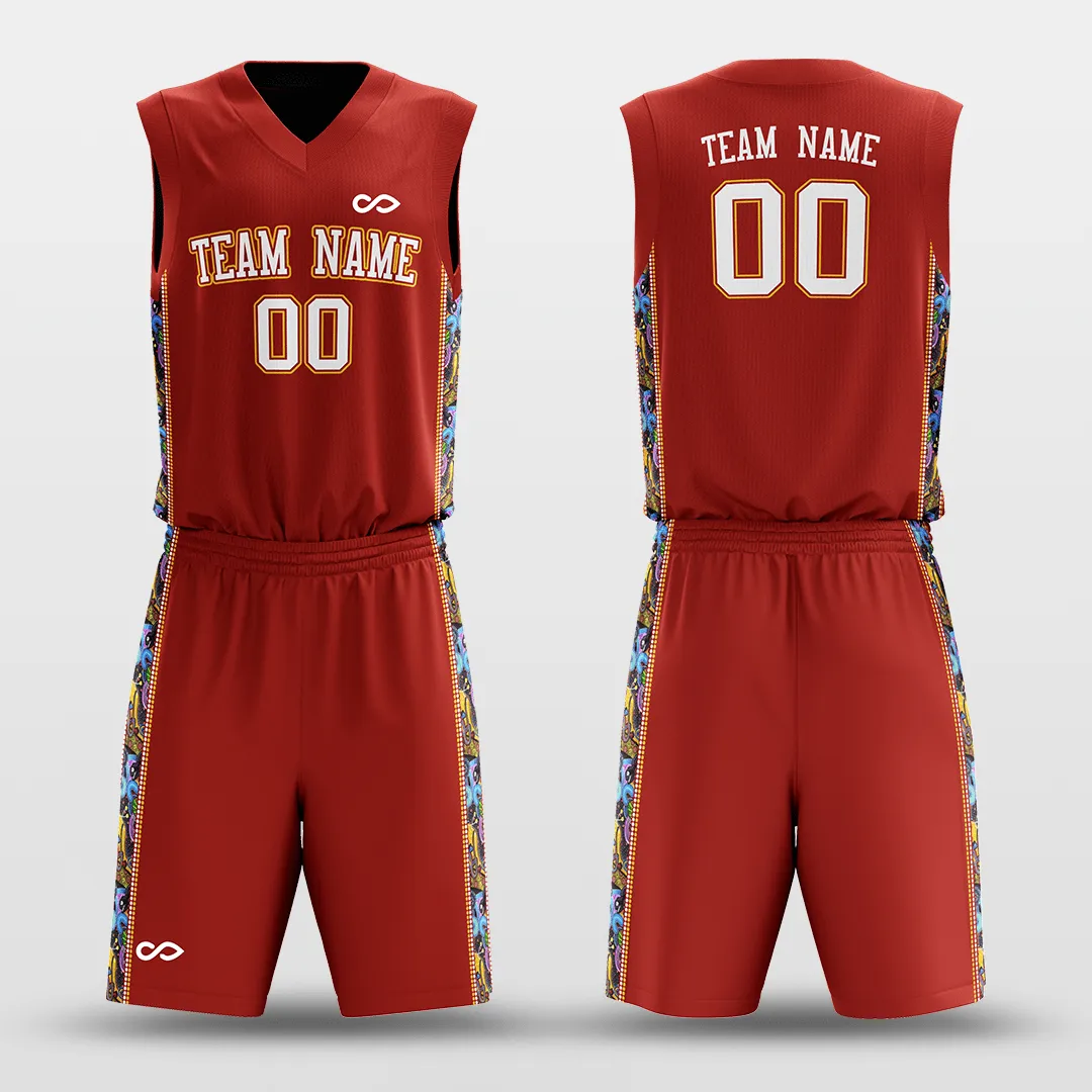 Secret - Customized Reversible Sublimated Basketball Set