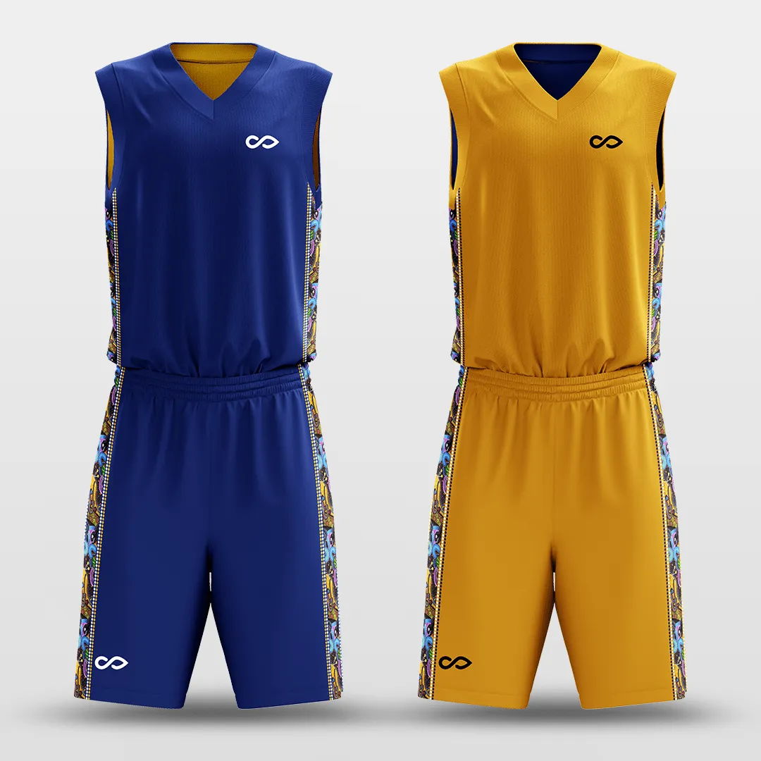 Secret - Customized Reversible Sublimated Basketball Set