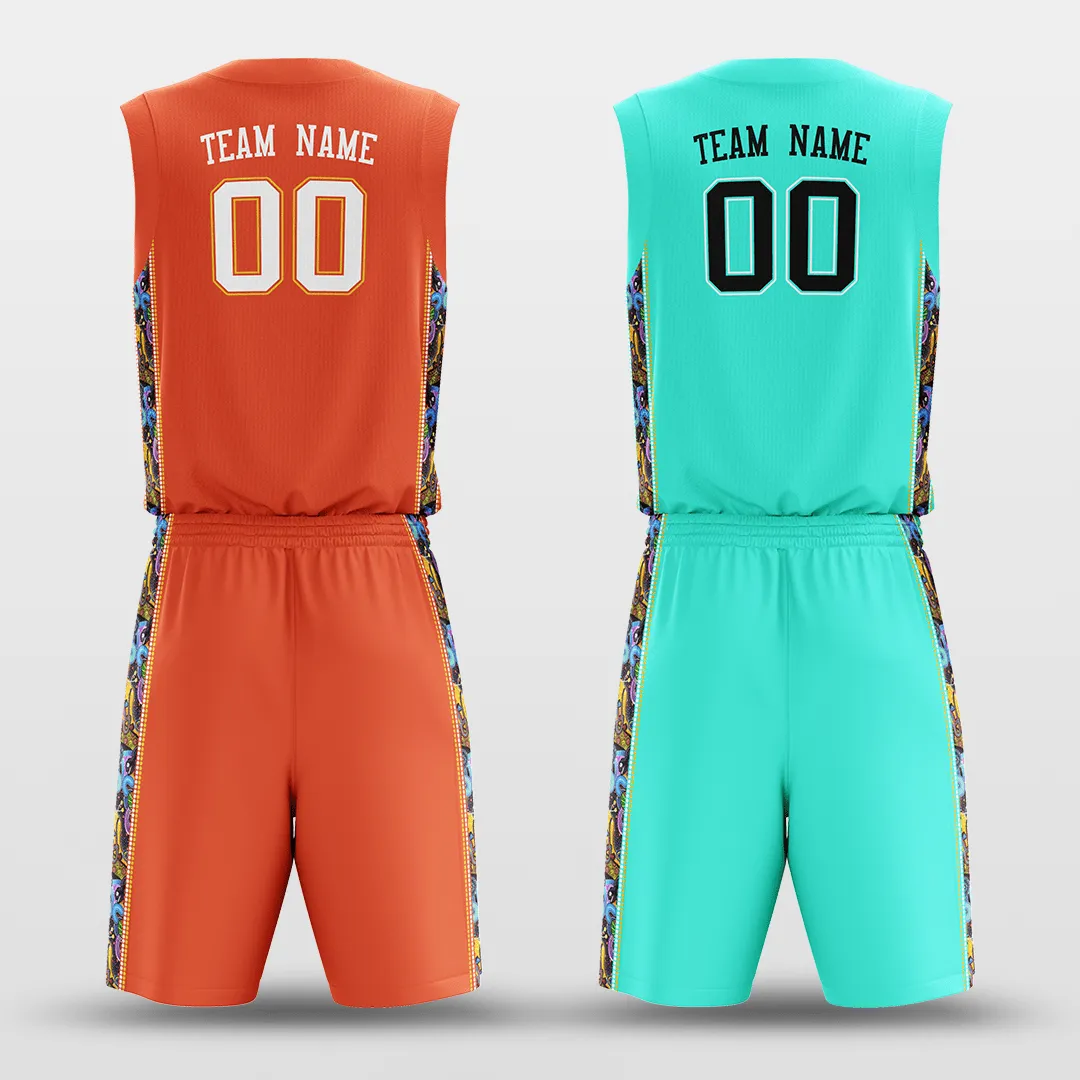 Secret - Customized Reversible Sublimated Basketball Set