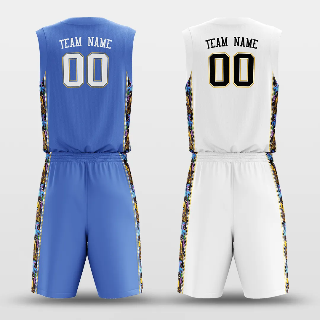 Secret - Customized Reversible Sublimated Basketball Set