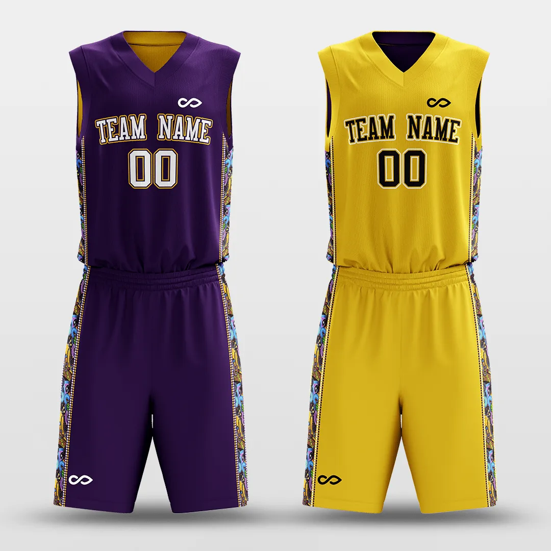 Secret - Customized Reversible Sublimated Basketball Set