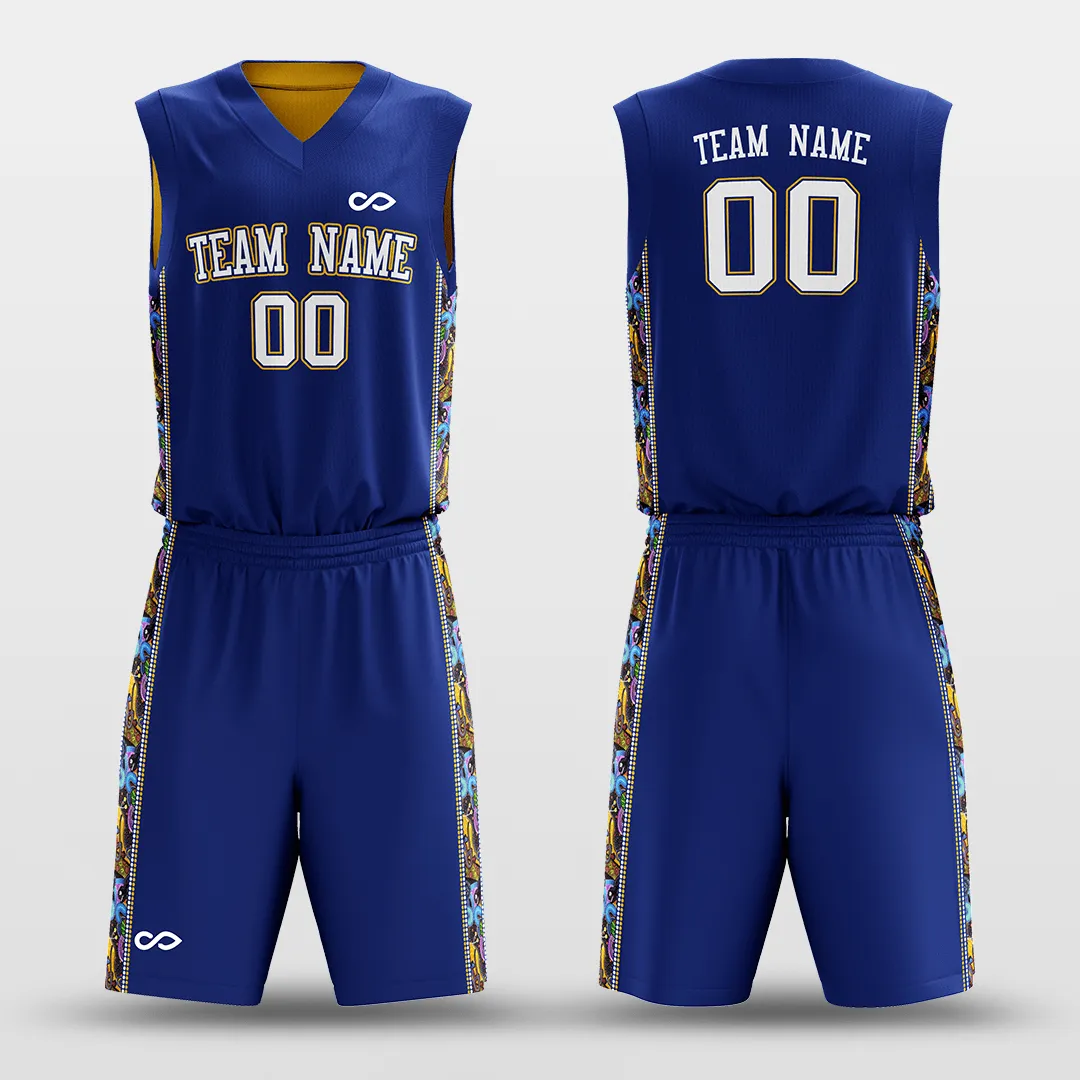 Secret - Customized Reversible Sublimated Basketball Set