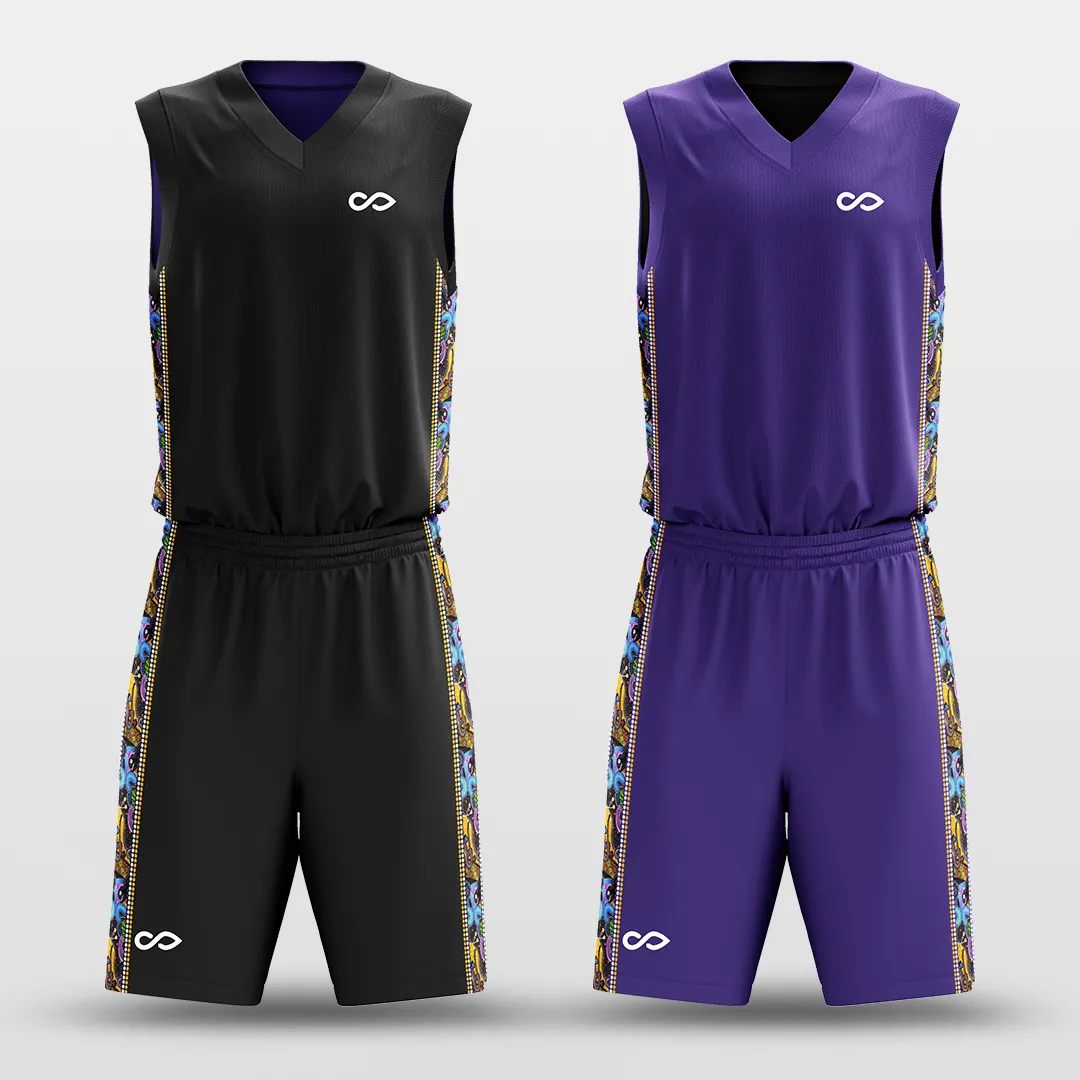 Secret - Customized Reversible Sublimated Basketball Set