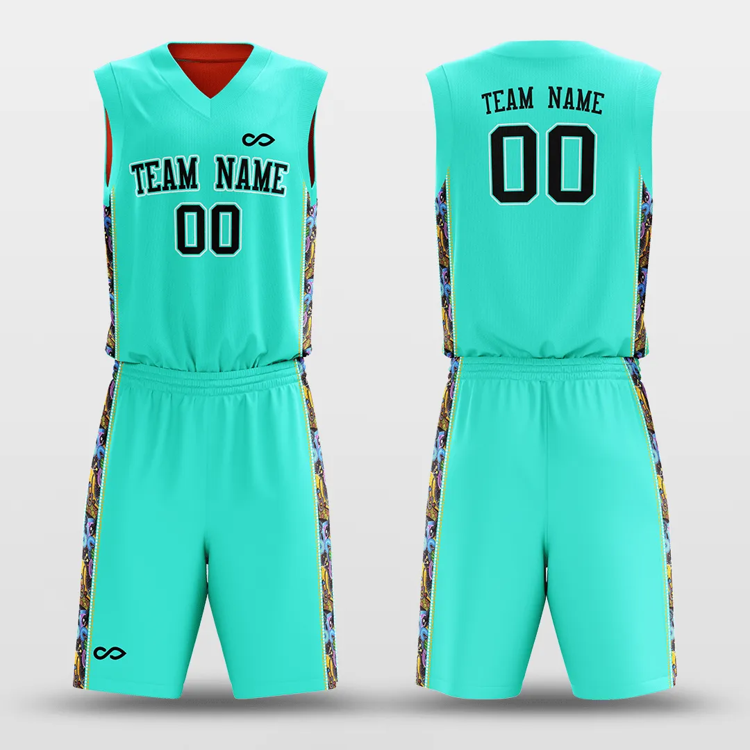 Secret - Customized Reversible Sublimated Basketball Set