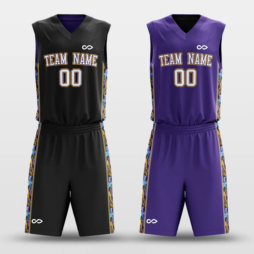 Secret - Customized Reversible Sublimated Basketball Set