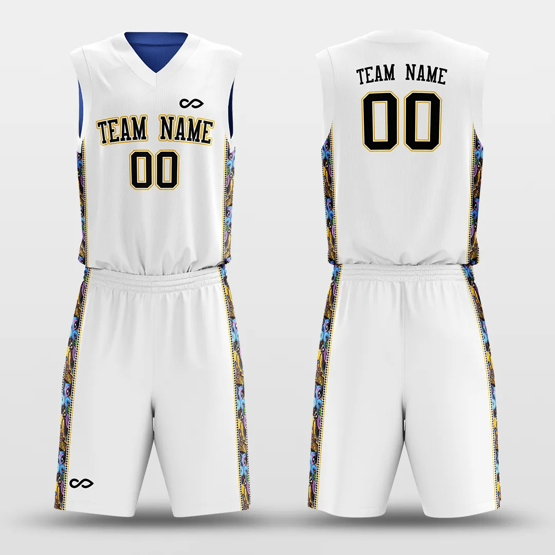 Secret - Customized Reversible Sublimated Basketball Set