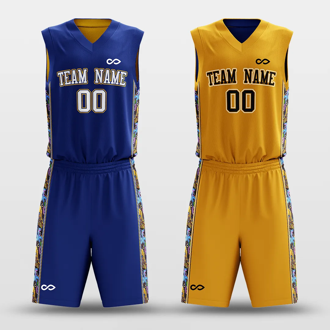 Secret - Customized Reversible Sublimated Basketball Set