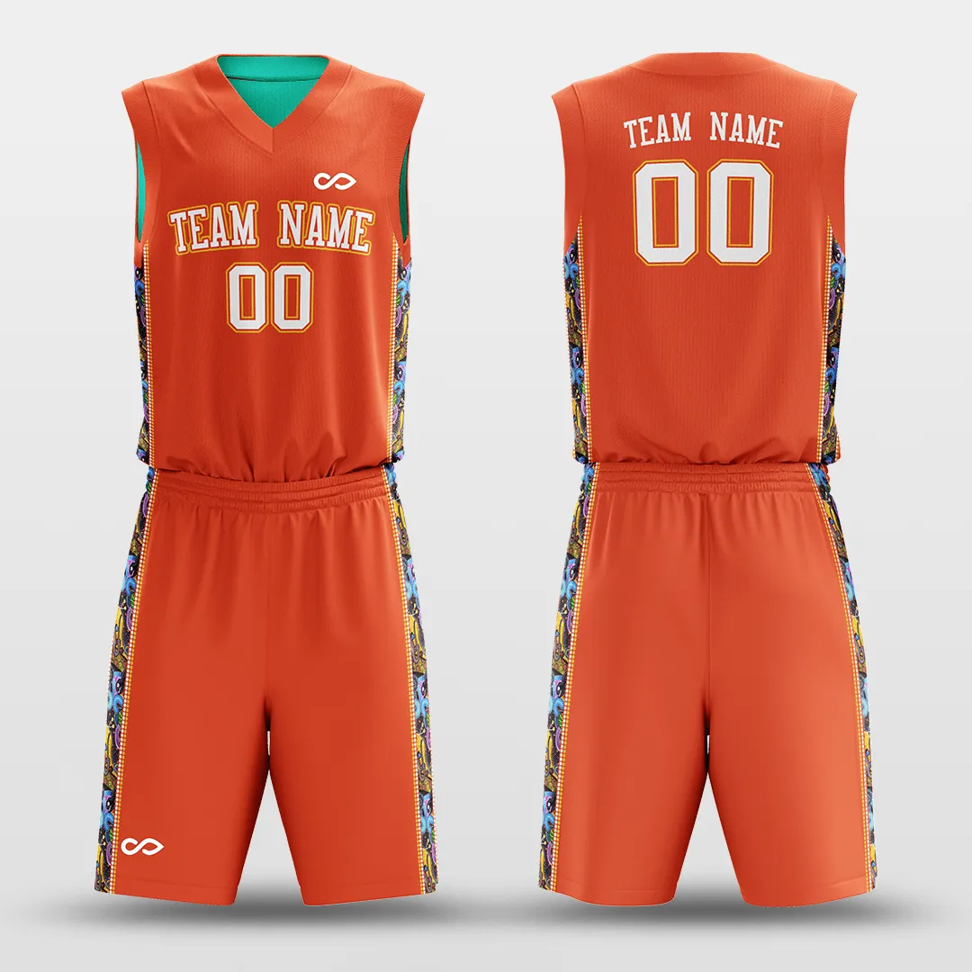 Secret - Customized Reversible Sublimated Basketball Set