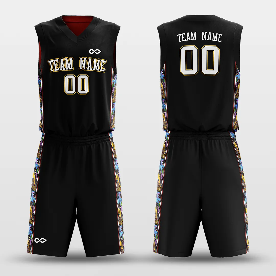 Secret - Customized Reversible Sublimated Basketball Set