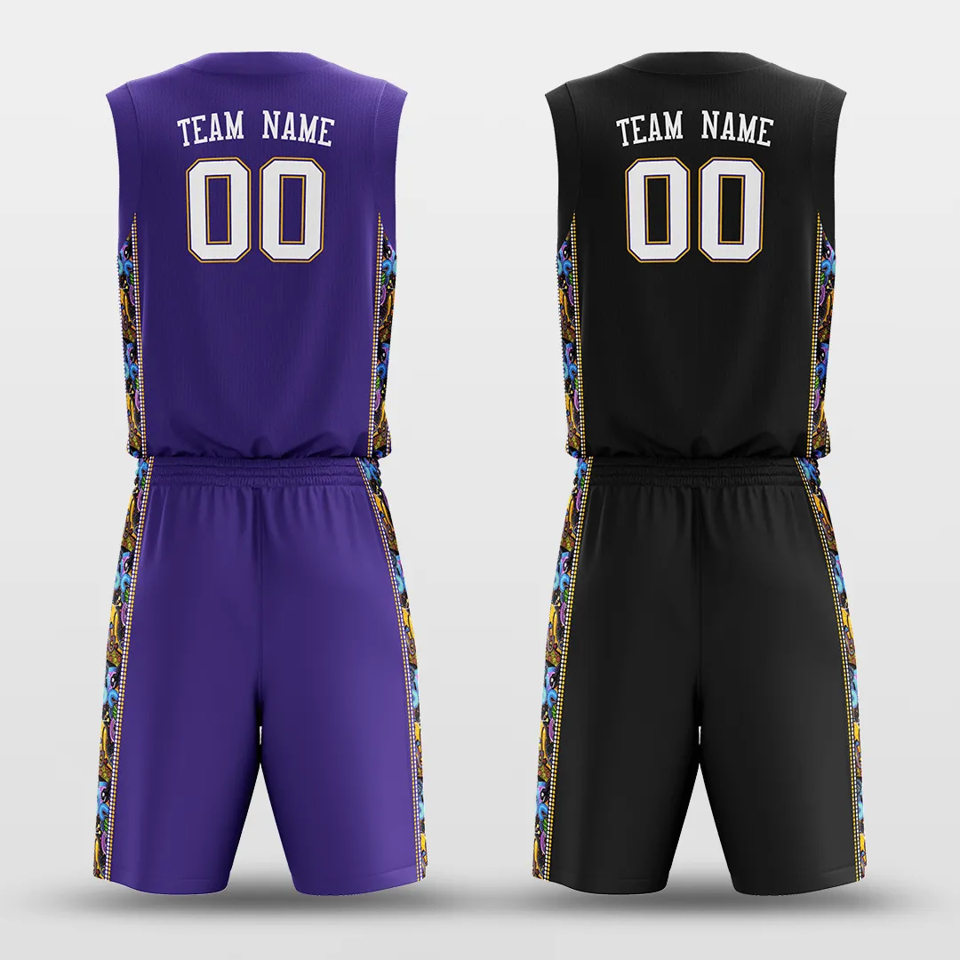 Secret - Customized Reversible Sublimated Basketball Set