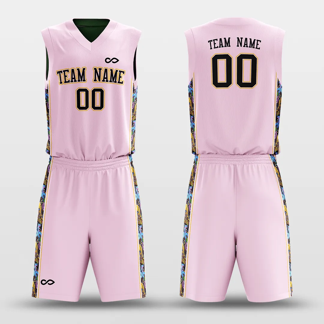 Secret - Customized Reversible Sublimated Basketball Set