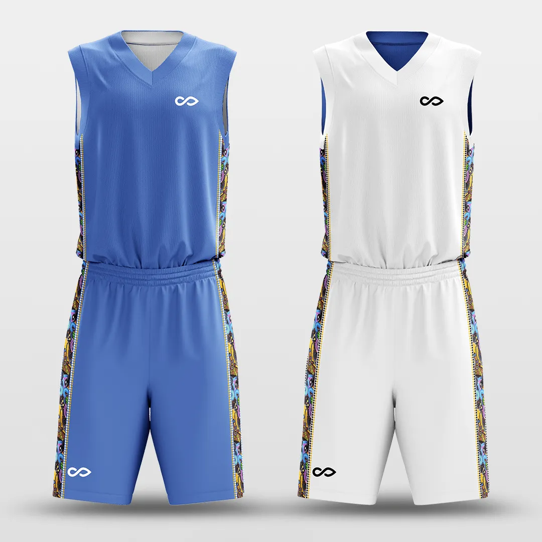 Secret - Customized Reversible Sublimated Basketball Set