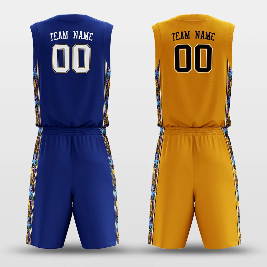 Secret - Customized Reversible Sublimated Basketball Set