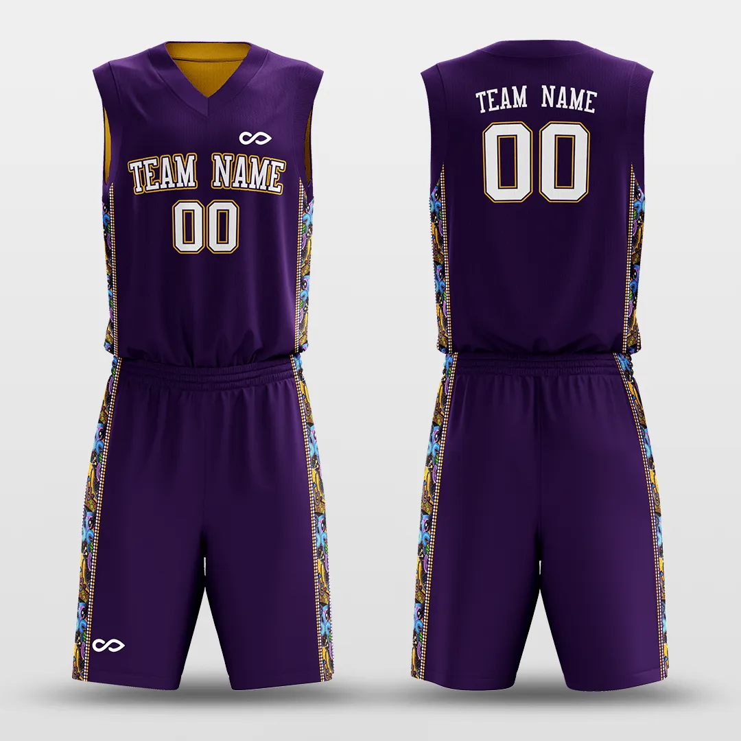 Secret - Customized Reversible Sublimated Basketball Set