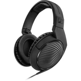 Sennheiser HD200 Pro Dynamic Stereo Headphone, 32 Â„¦, Closed, Over-Ear, Coiled Cable 3 M, Minijack 3,5 Mm, 6,3 Mm Adapter Included