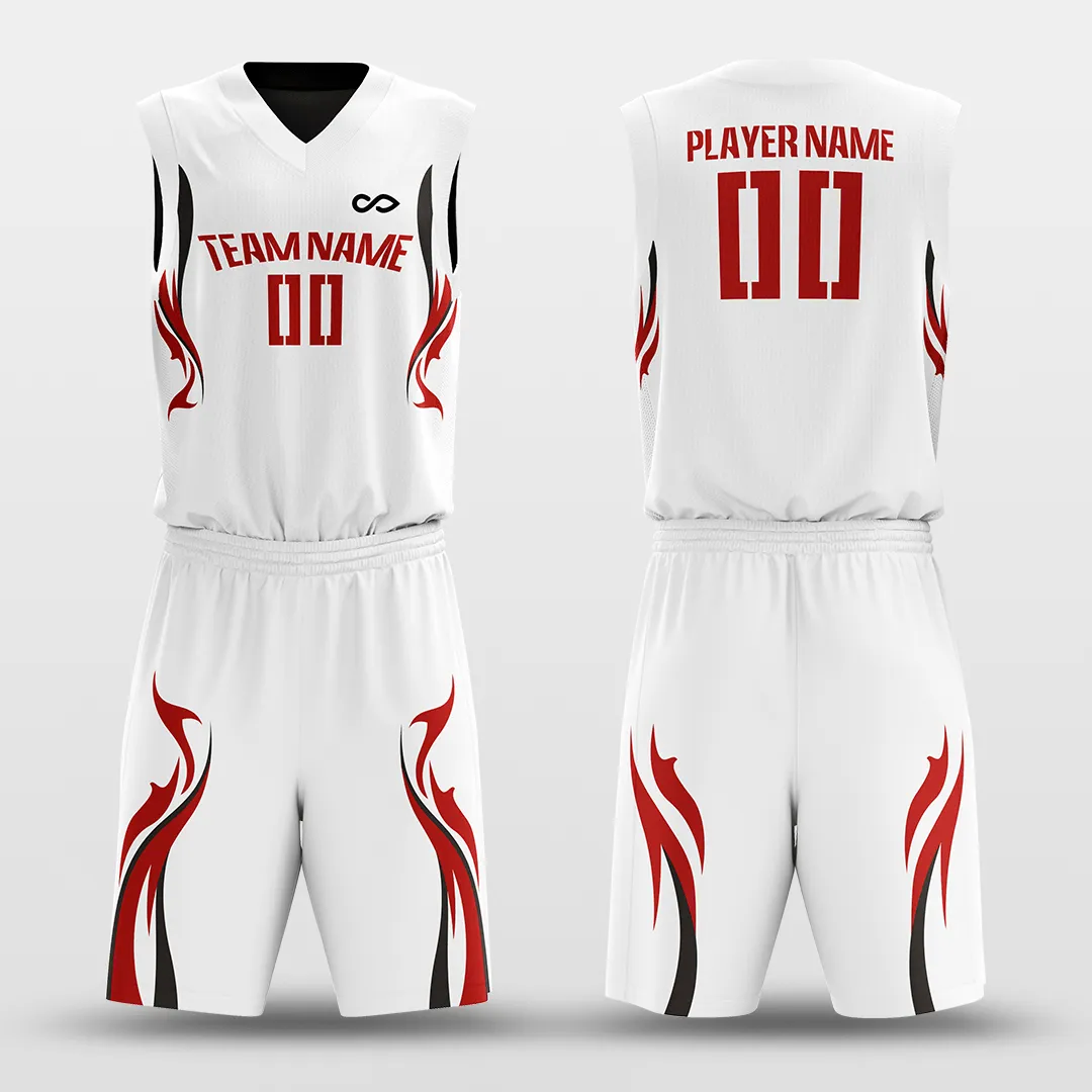 Shadowflame - Customized Kid's Reversible Sublimated Basketball Set