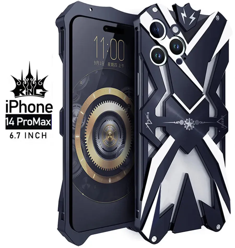 Shockproof Heavy Duty Armor Metal Aluminum Phone Case