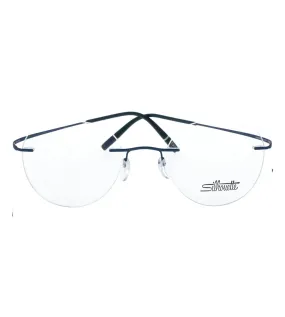 Silhouette Unisex Blue Round Optical Frame