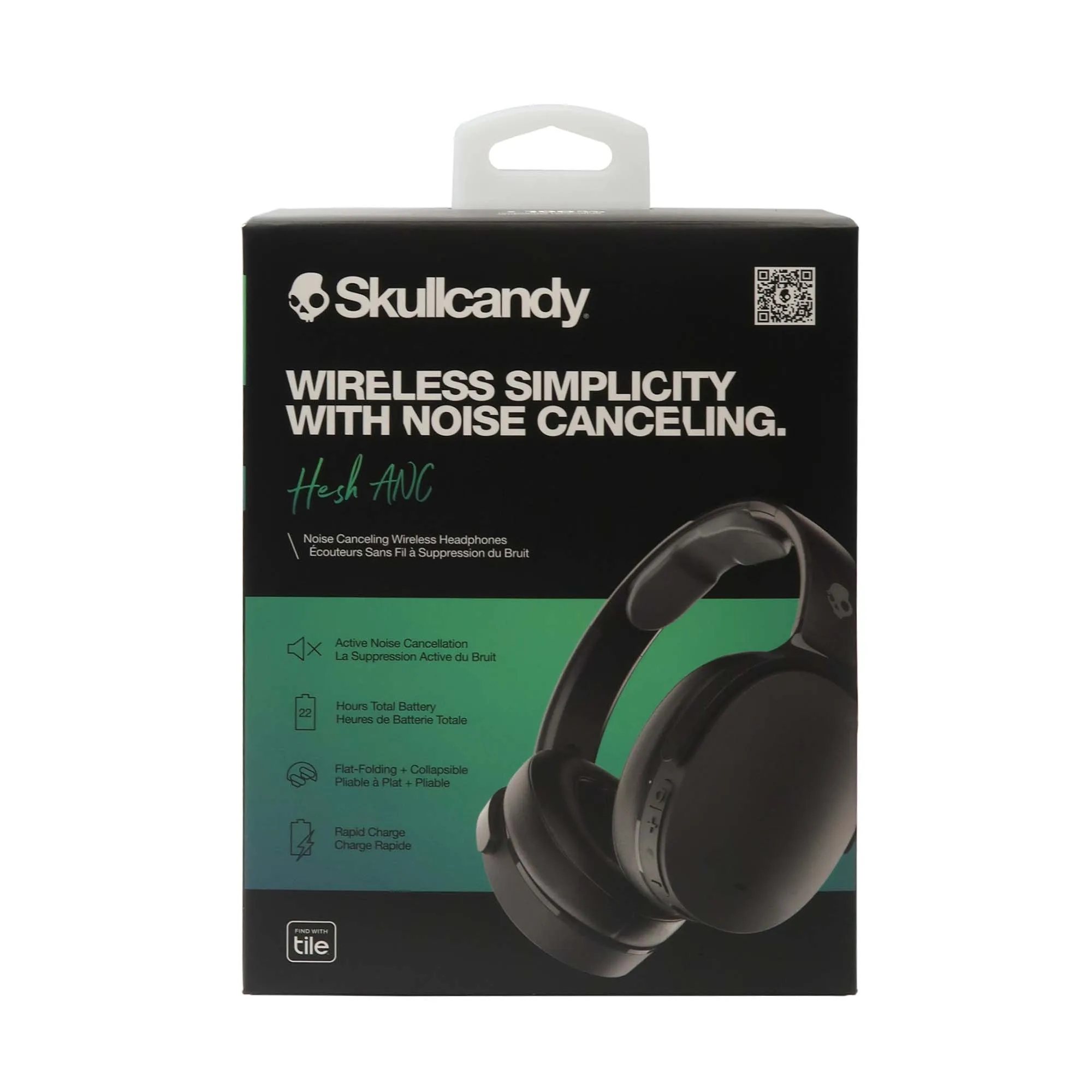 Skullcandy Hesh ANC Noise Canceling Over-Ear Wireless Headphones (True Black)