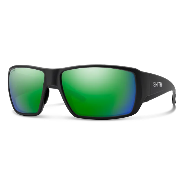 Smith Guide's Choice XL Matte Black / ChromaPop Glass Polarized Green Mirror