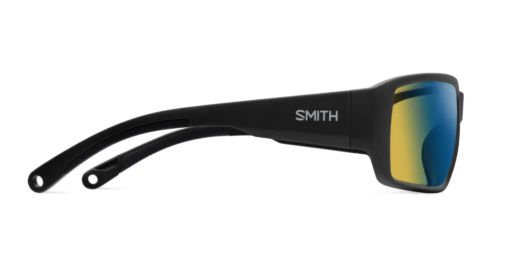 Smith Optics Hookset Matte Black ChromoPop Glass Polarchromic Yellow Blue Mirror