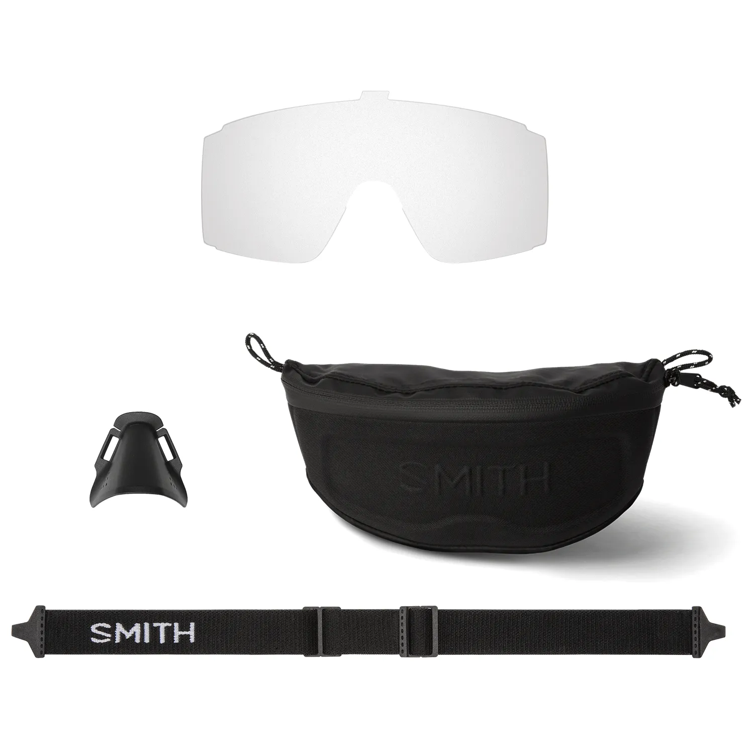 Smith Pursuit Sunglasses White/ChromaPop Platinum Mirror   Clear