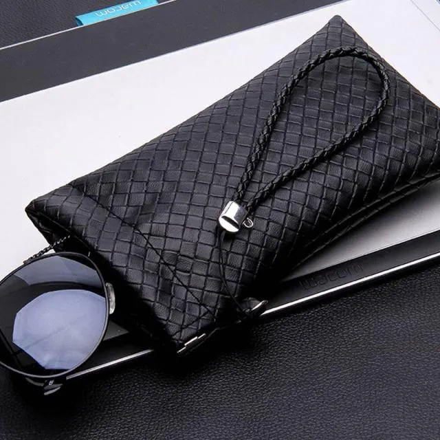 Soft Sunglasses Pouch PU Leather Case