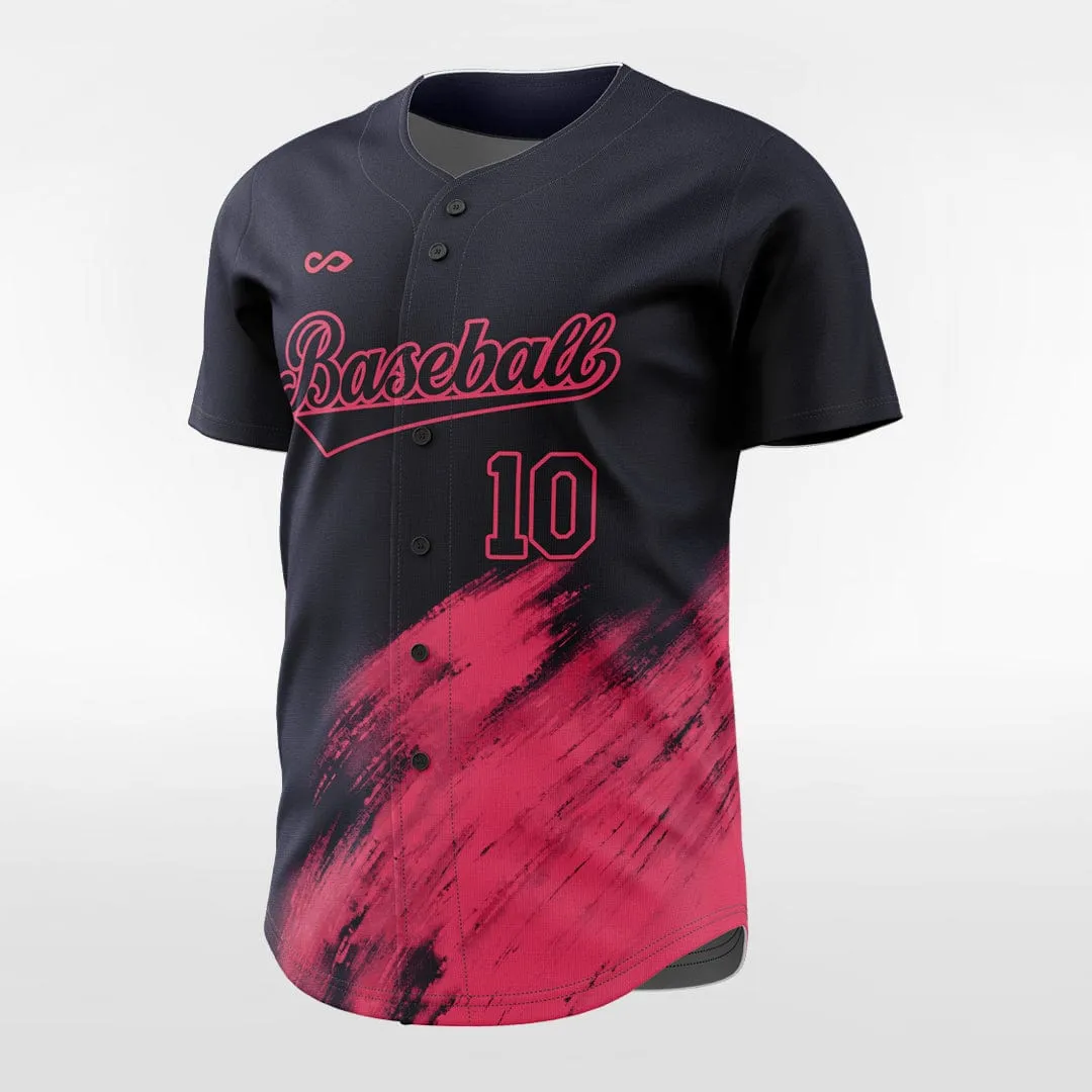 Solar Flare - Customized Men's Sublimated Button Down Baseball Jersey