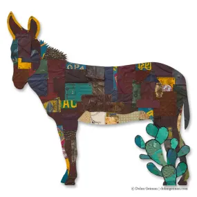 SPECIAL ORDER BURRO original metal wall sculpture