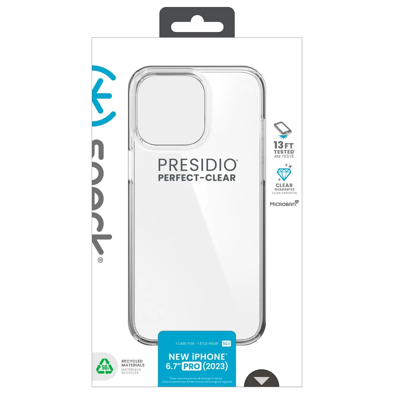 Speck Presidio Perfect-Clear Case - Apple iPhone 15 Pro Max - SPK150464-5085