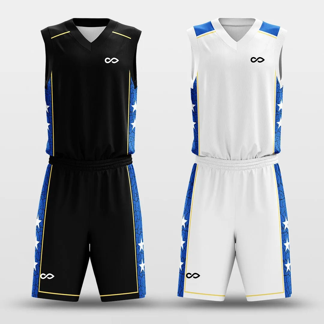 Star - Custom Reversible Basketball Jersey Set Sublimated BK260605S