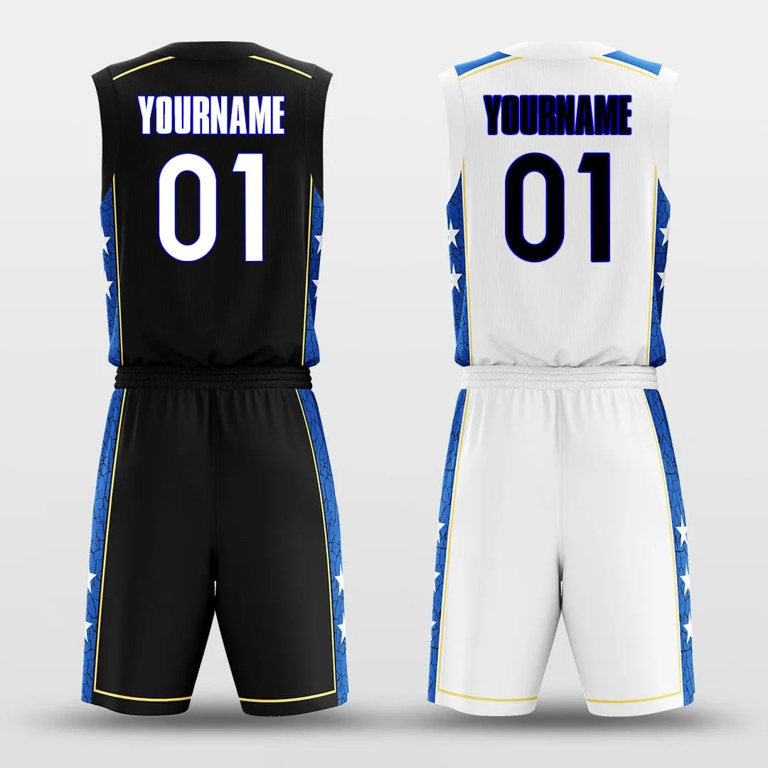 Star - Custom Reversible Basketball Jersey Set Sublimated BK260605S