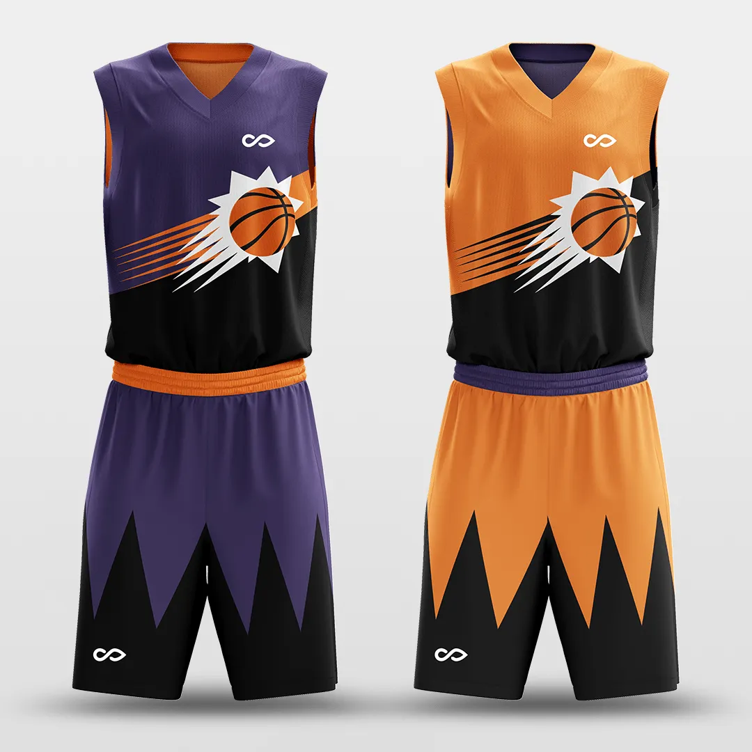 Sun - Customized Reversible Sublimated Basketball Set